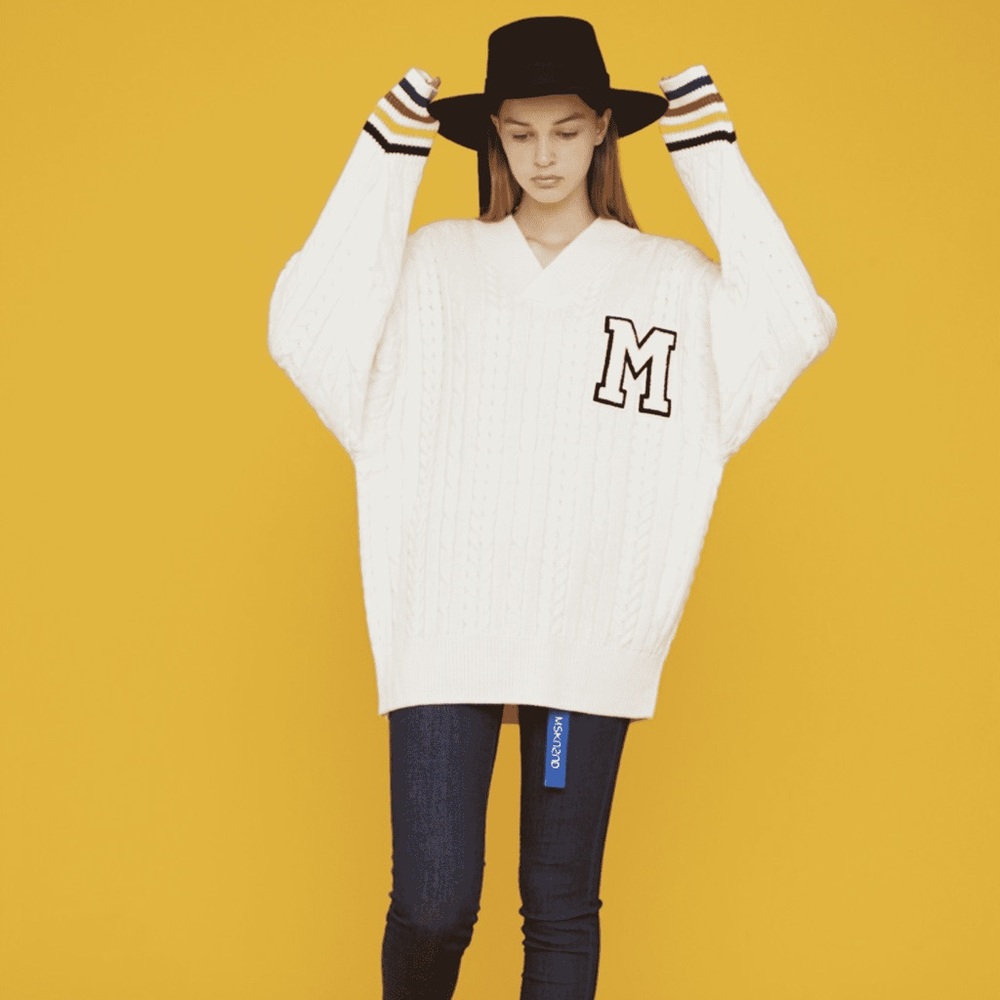 MSKN2ND White Oversized Sweater S